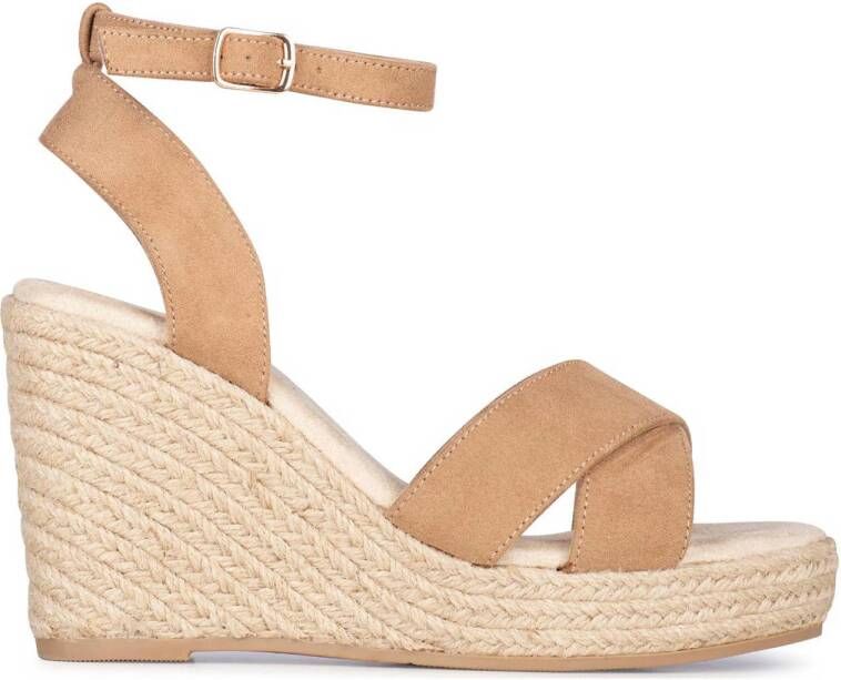 POSH by Poelman Nola espadrilles bruin