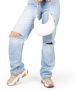 POSH by Poelman POLLY Dames Sneakers Denim Met Combinatie - Thumbnail 1