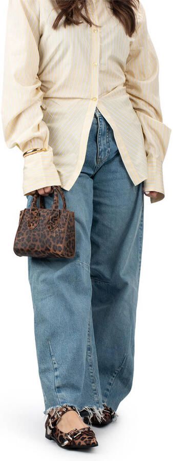 Poelman Camel print bandschoen W1501PSH camel Panter