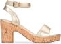 POSH by Poelman SUVI Dames Sandalen Goud - Thumbnail 1