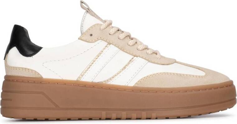 PS Poelman Anemone leren sneakers Anemone wit beige