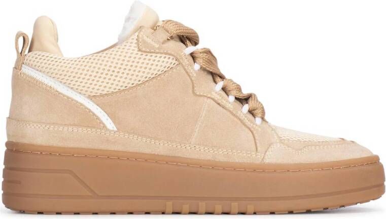 PS Poelman Anemone suède sneakers beige