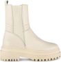 PS Poelman Azra leren chelsea boots off white - Thumbnail 1