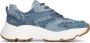 PS Poelman chunky denim sneakers blauw - Thumbnail 1