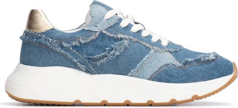 PS Poelman Cibel chunky denim sneakers blauw