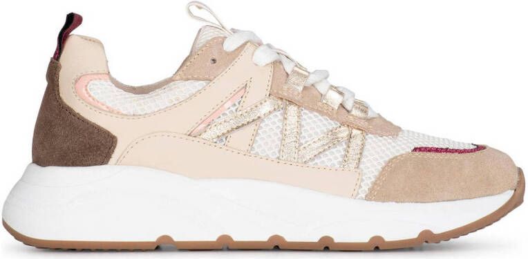 PS Poelman Cibel chunky leren sneakers beige