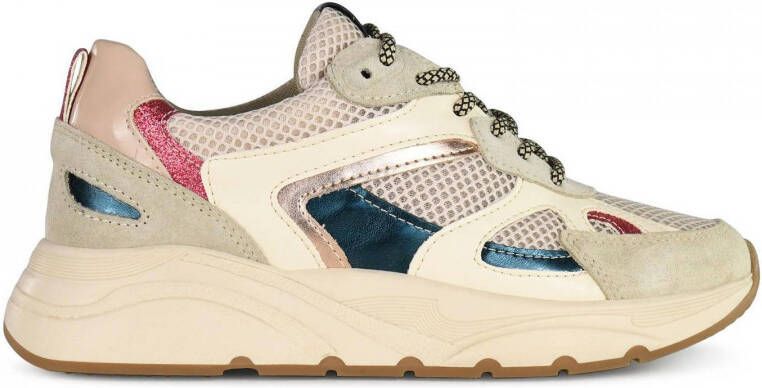 PS Poelman CIBEL Dames Sneakers Beige Multi