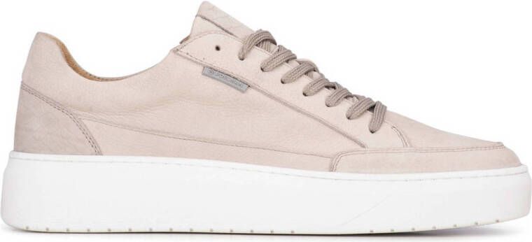 PS Poelman Enzo leren sneakers beige