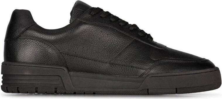 PS Poelman Kevin leren sneakers zwart