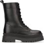 PS Poelman Korio leren veterboots zwart - Thumbnail 1