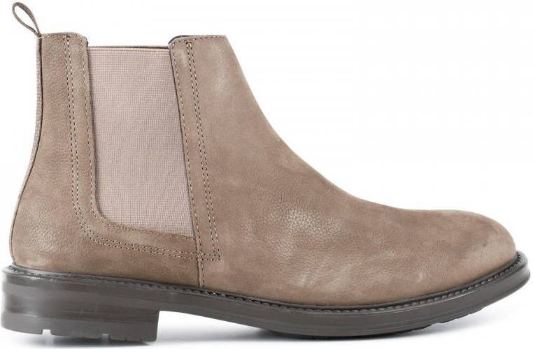 PS Poelman Laren nubuck chelsea boots beige