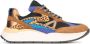 PS Poelman leren sneakers cognac - Thumbnail 1