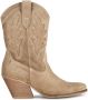 PS Poelman LOLA Dames Western Enkel Laarzen Beige bruin - Thumbnail 1