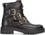 PS Poelman SmileFavorites Boots Zwart Leer - Thumbnail 1