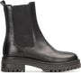 PS Poelman Monk leren chelsea boots zwart Meisjes Leer Effen 31 - Thumbnail 1