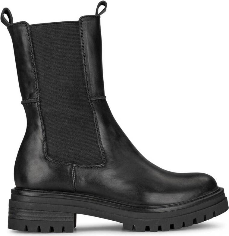 PS Poelman Monk leren chelsea boots zwart Meisjes Leer 31