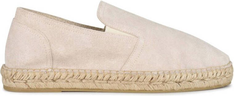 PS Poelman Renee suède espadrilles beige