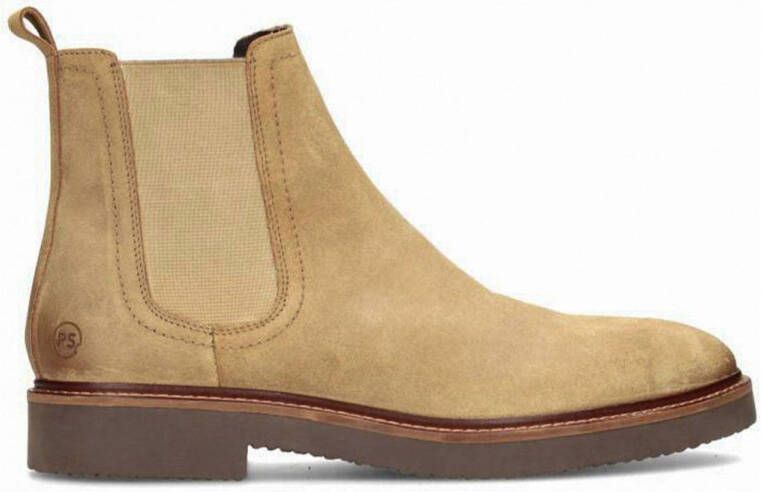 PS Poelman suède chelsea boots beige