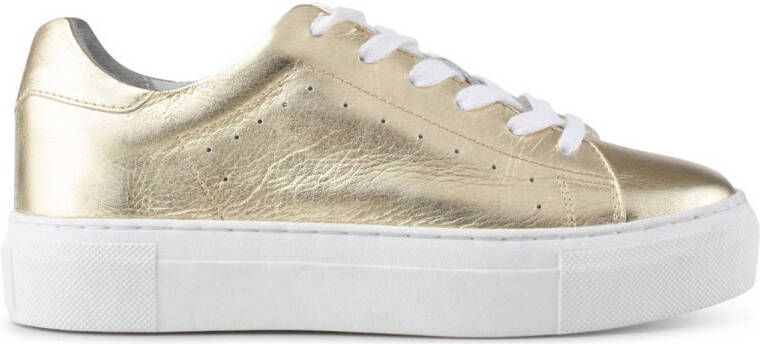 PS Poelman Titular leren plateau sneakers goud