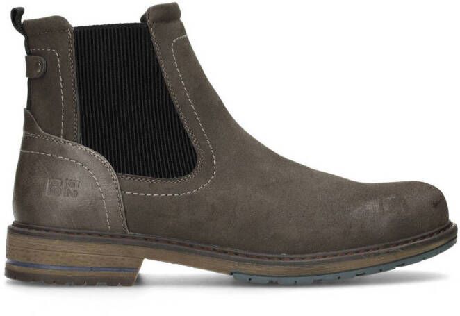 PS Poelman Xavi chelsea boots donkergrijs