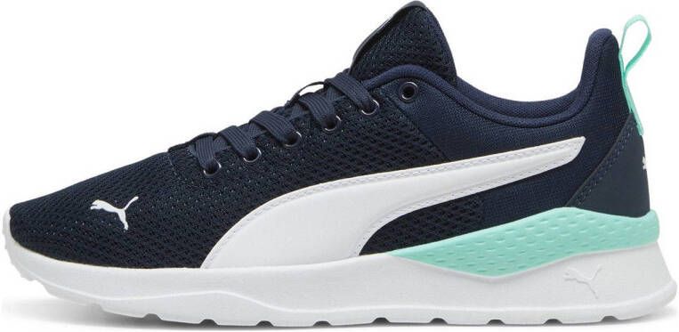 Puma Anzarun sneakers donkerblauw wit turquoie Mesh Logo 35.5