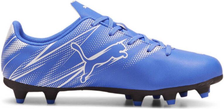 Puma Attacanto junior voetbalschoenen kobaltblauw wit