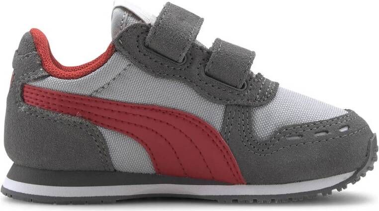 Puma Cabana Racer sneakers grijs donkergrijs rood Mesh 25