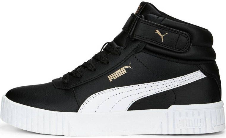 PUMA Carina 2.0 Mid Sneakers Black White Dames