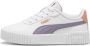 Puma Carina 2.0 sneakers wit lila oker Imitatieleer Effen 31 - Thumbnail 1