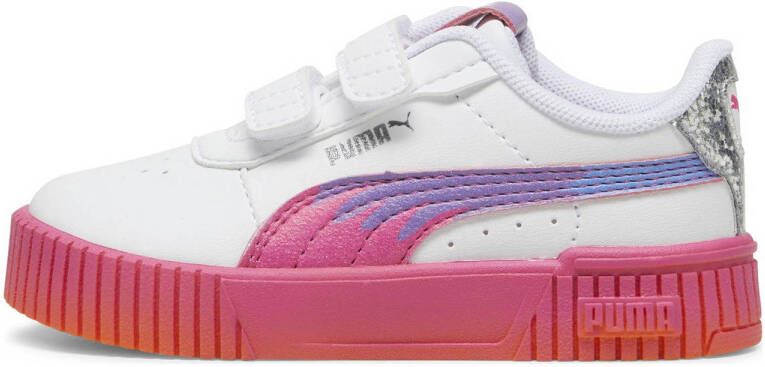 Puma Carina 2.0 Trolls sneakers wit fuchsia oranje Suede 20