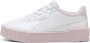 PUMA Carina 3.0 Cutie PS Sneakers White-Rose Mauve - Thumbnail 1