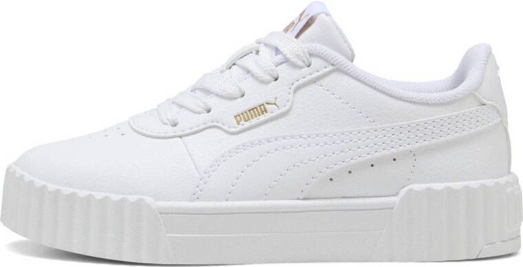 Puma Carina 3.0 sneakers wit goud metallic