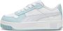 Puma Carina Street leren sneakers wit lichtblauw zilver Meisjes Leer Meerkleurig 28 - Thumbnail 1