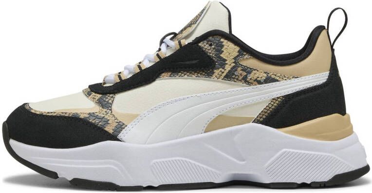 Puma Cassia Snake Chic sneakers grijs zand zwart