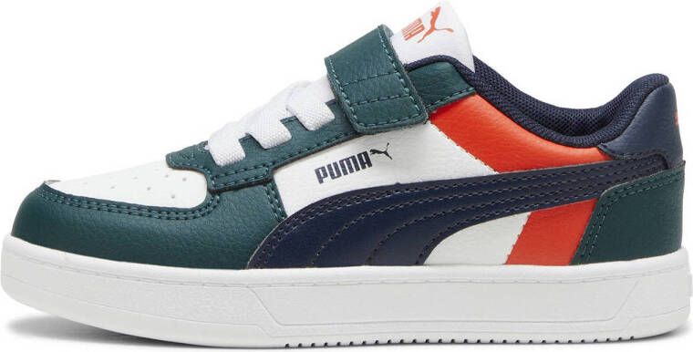 Puma Caven 2.0 Block sneakers wit donkergroen donkerblauw Imitatieleer 28