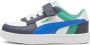 Puma Caven 2.0 Block sneakers wit kobaltblauw grijs Jongens Meisjes Imitatieleer 28 - Thumbnail 1