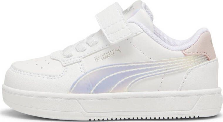 Puma Caven 2.0 Holo 2.0 sneakers wit lila zilverkleurig Jongens Meisjes Imitatieleer 27