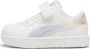 Puma Caven 2.0 Holo 2.0 sneakers wit lila zilverkleurig Jongens Meisjes Imitatieleer 26 - Thumbnail 1