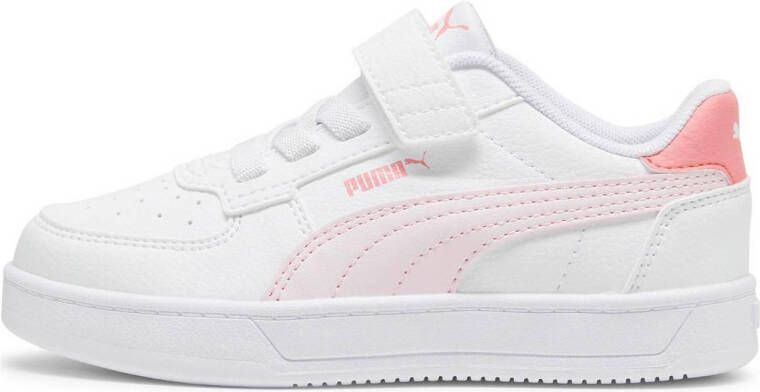 Puma Caven 2.0 sneakers wit roze rood Jongens Meisjes Imitatieleer Meerkleurig 28