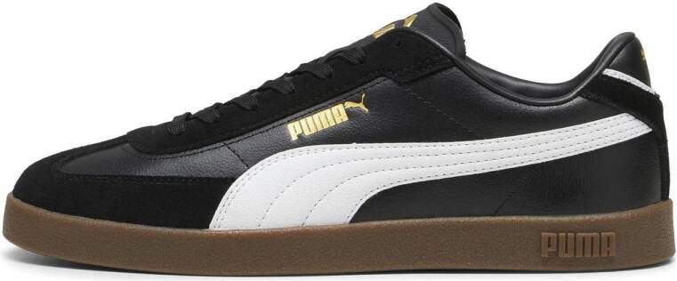 Puma Club II Era sneakers zwart wit goudkleurig