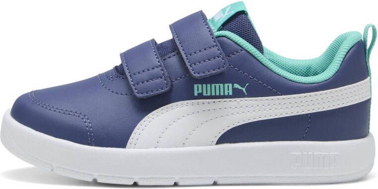 Puma Courtflex V3 V sneakers blauw wit aqua