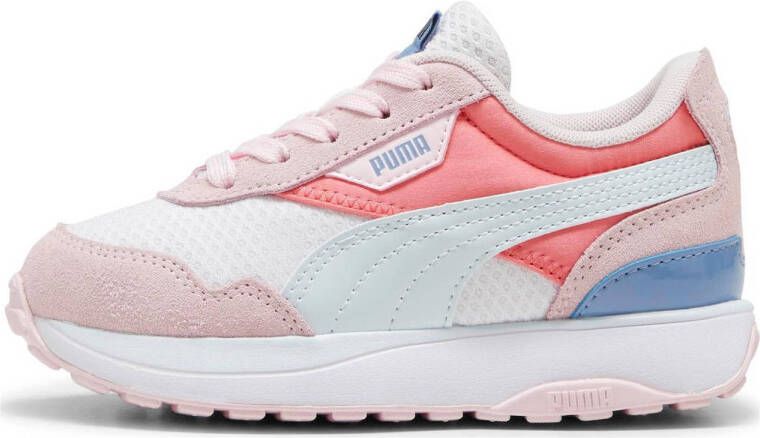 Puma Cruise Rider Peony sneakers roze koraalrood wit Meisjes Mesh Meerkleurig 29