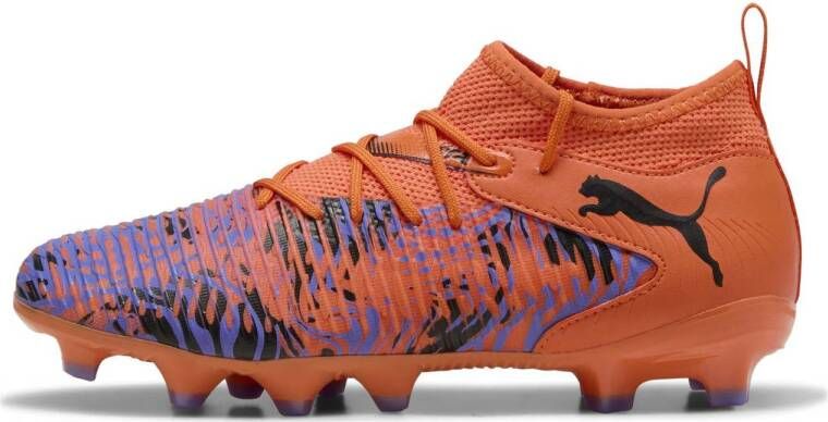 Puma Future 8 Match Creativity FG AG junior voetbalschoenen oranje zwart paars