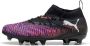 Puma Future 8 Match FG AG Junior voetbalschoenen zwart wit oranjerood - Thumbnail 1