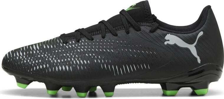 Puma FUTURE 8 PLAY FG AG Senior voetbalschoenen zwart lichtgrijs groen