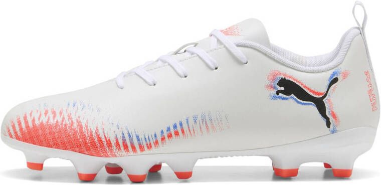 PUMA FUTURE 8 PLAY FG AG Jr Unisex Sportschoenen White- Black-Glowing Red