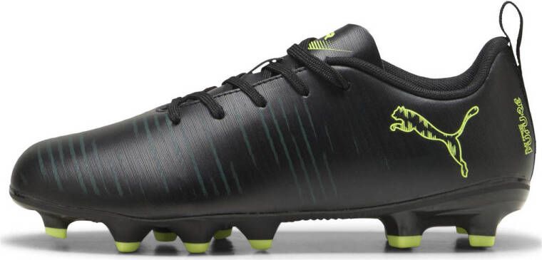 PUMA FUTURE 8 PLAY FG AG Jr Unisex Sportschoenen Black-Fizzy Light-Green Terrain