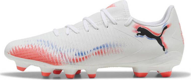 PUMA FUTURE 8 PLAY FG AG Unisex Sportschoenen White- Black-Glowing Red