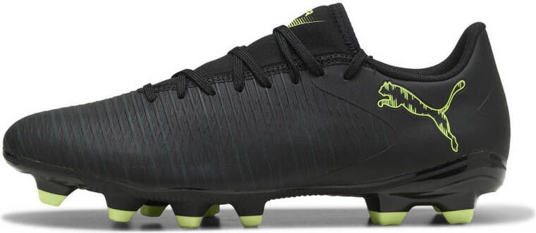 PUMA Future 8 Play Gras Kunstgras Voetbalschoenen (MG) Zwart Donkergroen Lichtgroen