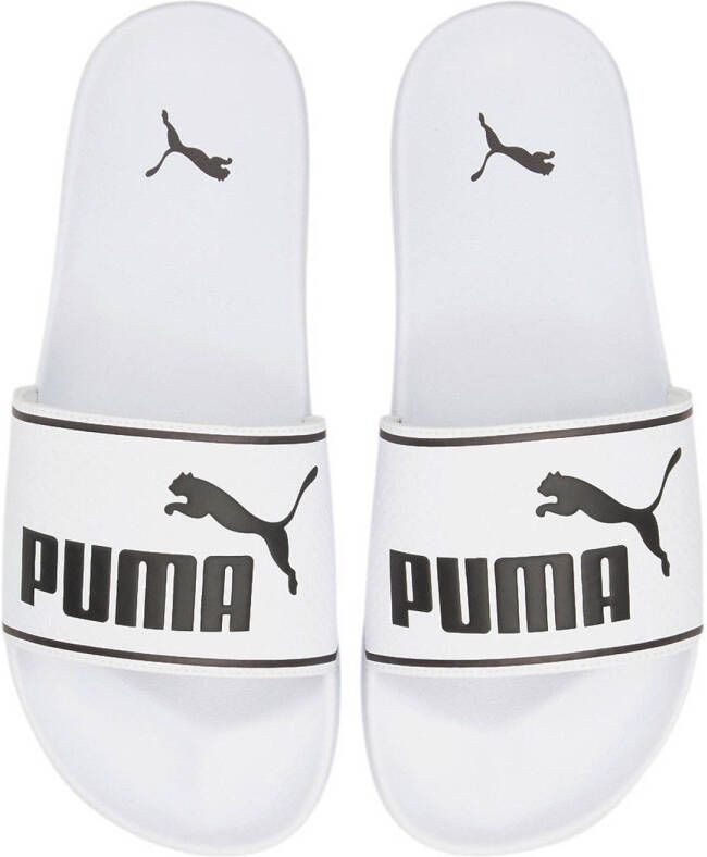 Puma Leadcat 2 0 2.0 badslippers wit zwart Rubber Logo 40.5
